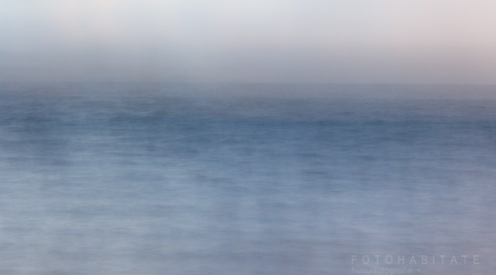 verwischtes blaues Meer