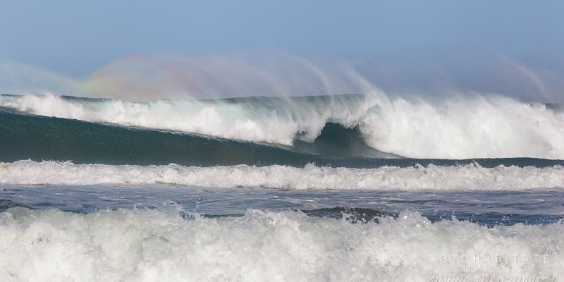 Regenbogen auf Wellenkamm
